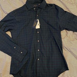NWT Men’s Ralph Lauren Plaid Button Up Shirt